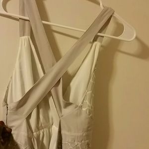 Armani exchange crisscross back maxi dress